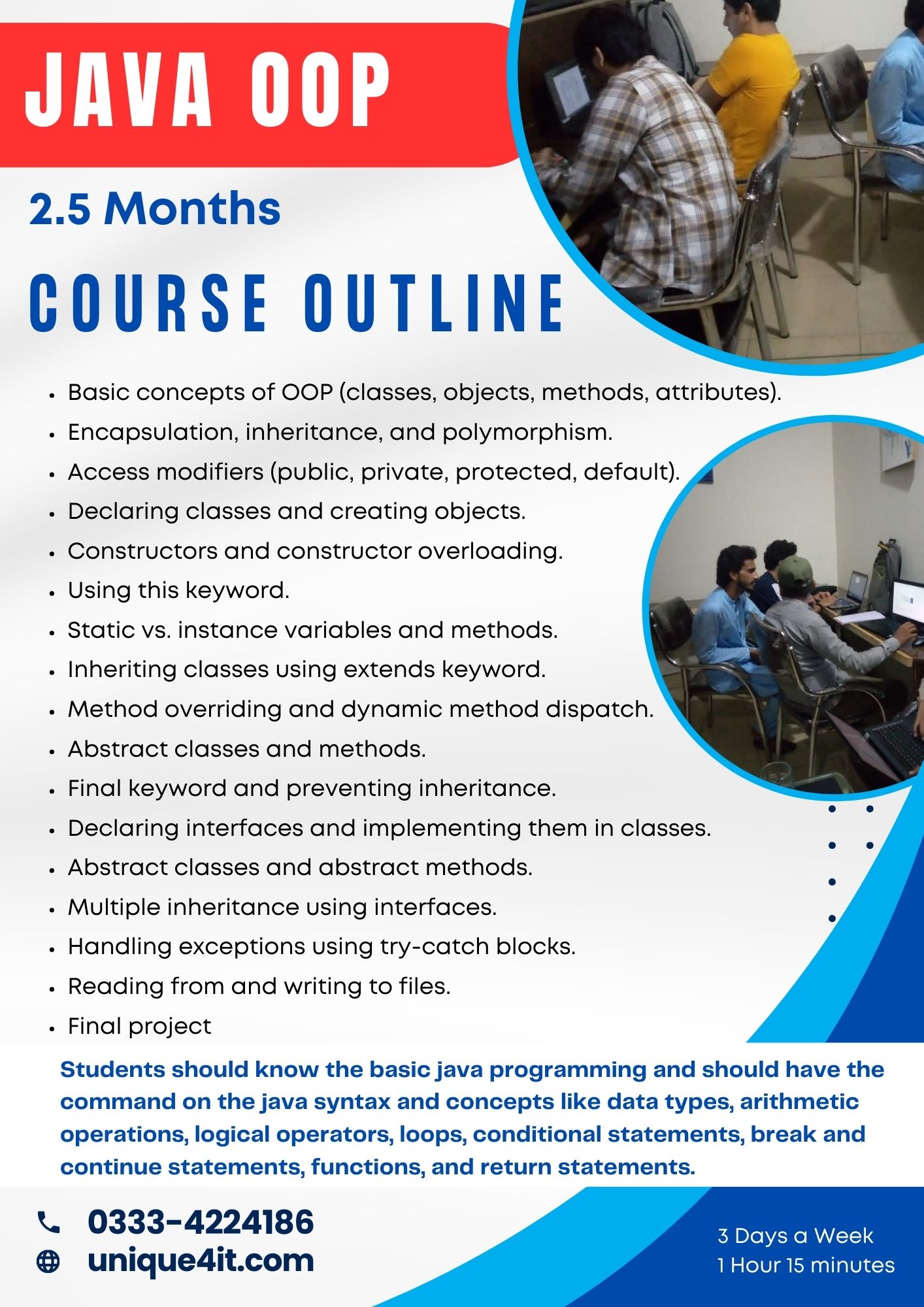 java oop course in lahore pakistan